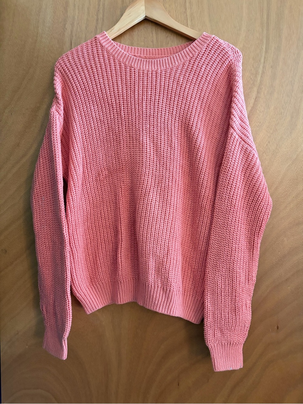 Sonoma Coral Pink Crewneck Sweater